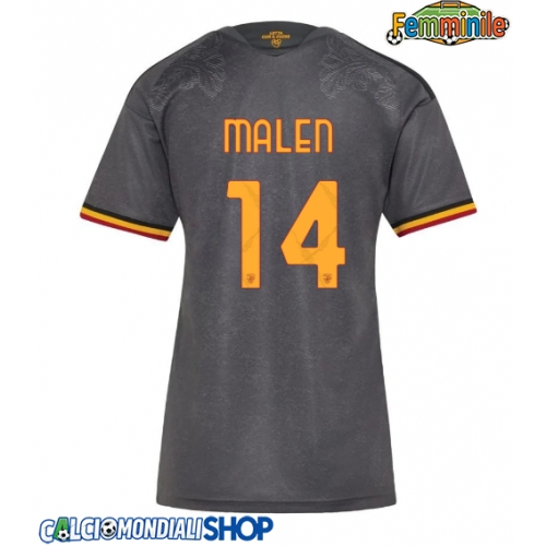 Maglie da calcio AS Roma Donyell Malen #14 Terza Maglia Femminile 2026-27 Manica Corta